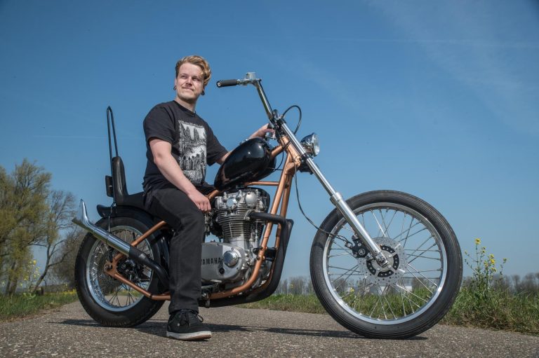 Wessel’s Yamaha XS650 chopper: Mean & Clean!