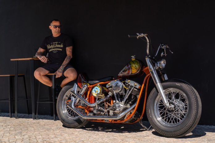 bobber met Duck-attitude door Rusty Wrench Motorcycles