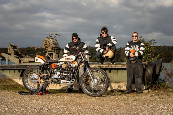 Leerlingen customizen Harley-Davidson Ironhead